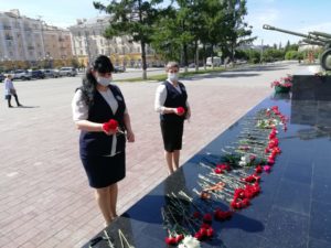 22 июня Возложение цветов у памятника ВОВ